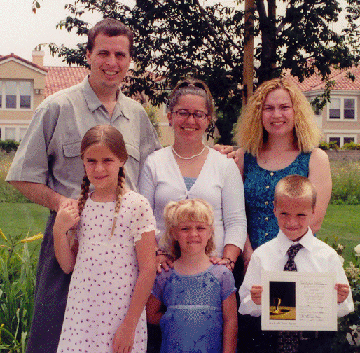 Chris' First Communion with family